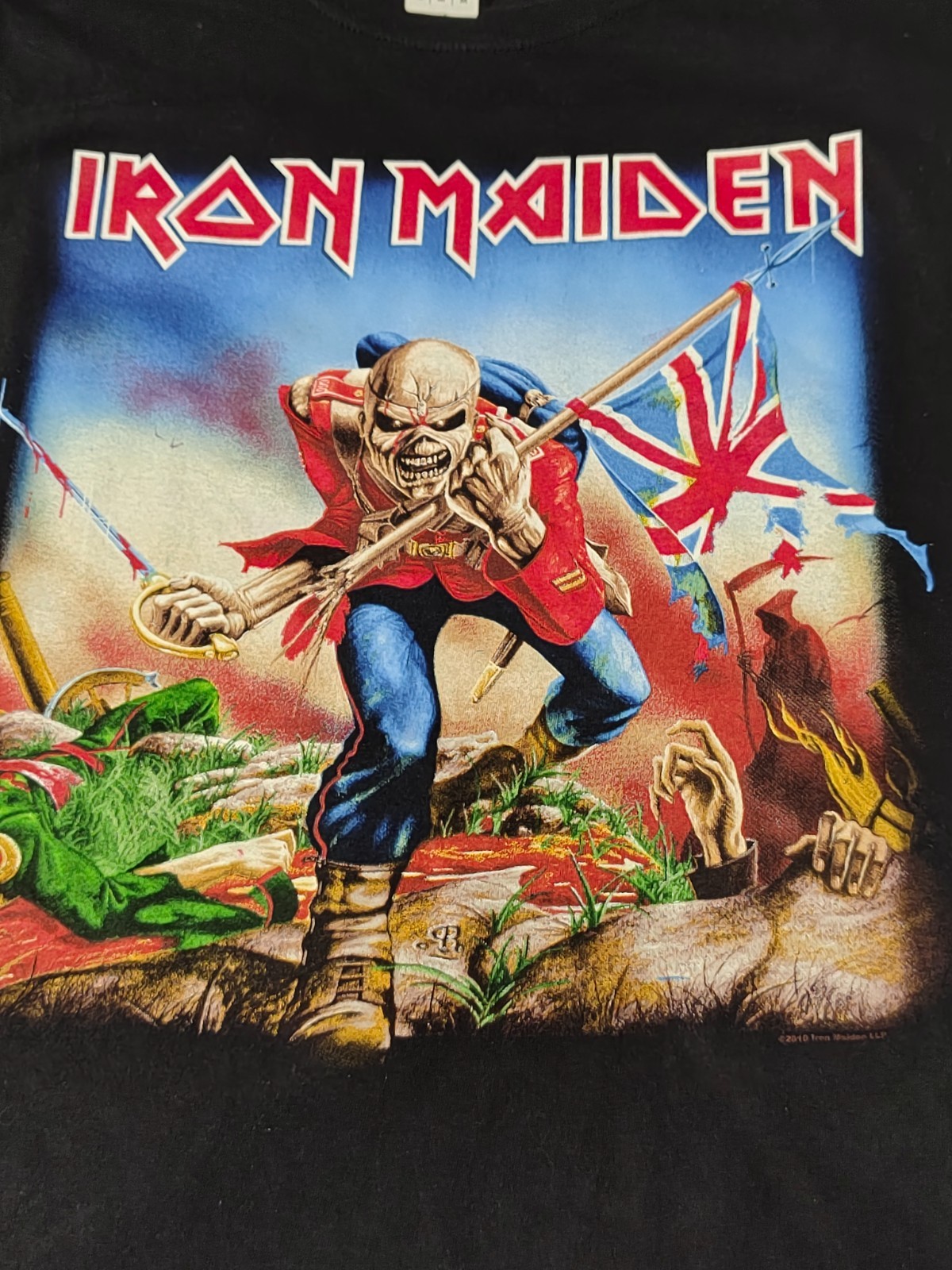Iron Maiden The Trooper Black T-Shirt 2010 Vintage Rock Band Merch Size M gallery