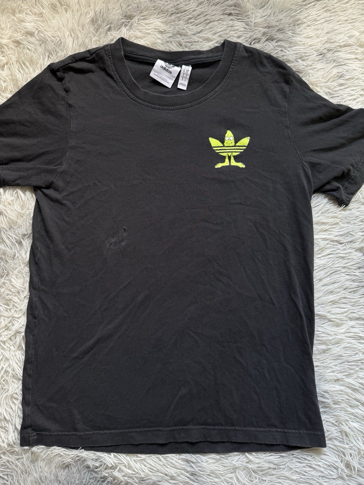 adidas Originals Men's Black FUN Graphic Crew Neck T-Shirt Size S gallery
