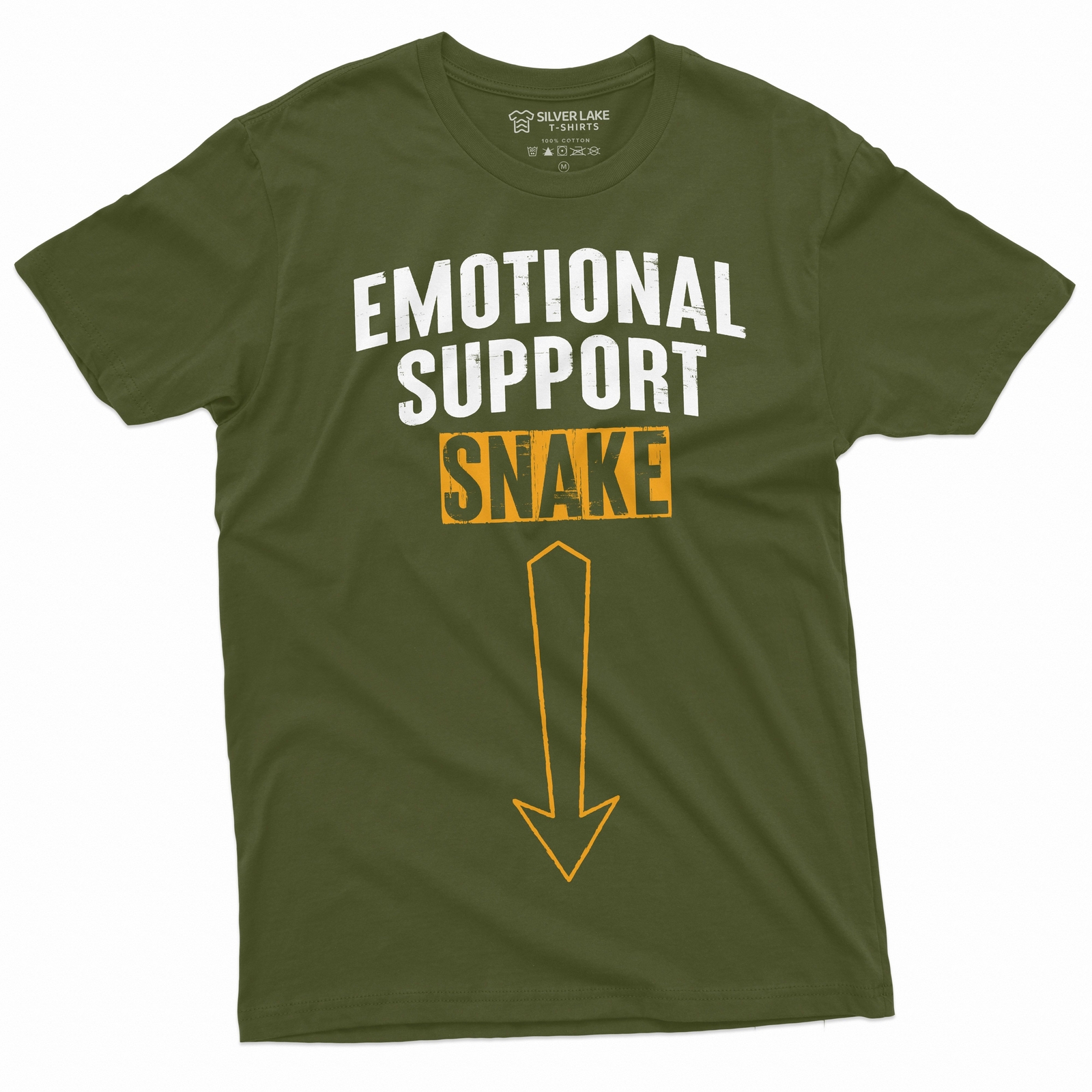Funny Humorous T-Shirt Emotional Support Snake Tee Funny Adult Joke T-Shirt gallery