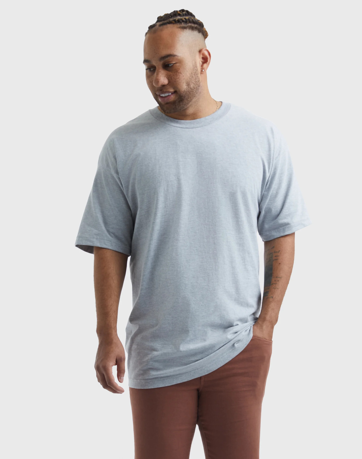 Hanes Men's Big & Tall T-Shirt Tee Beefy-T Crewneck Short Sleeve Cotton LT-4XLT gallery