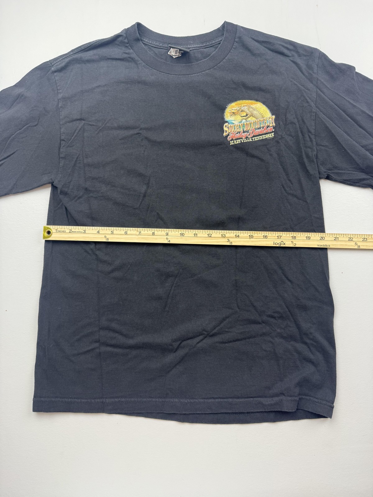 Harley-Davidson Shirt Mens Large Black Long Sleeve Smoky Mountain Graphic Tee gallery