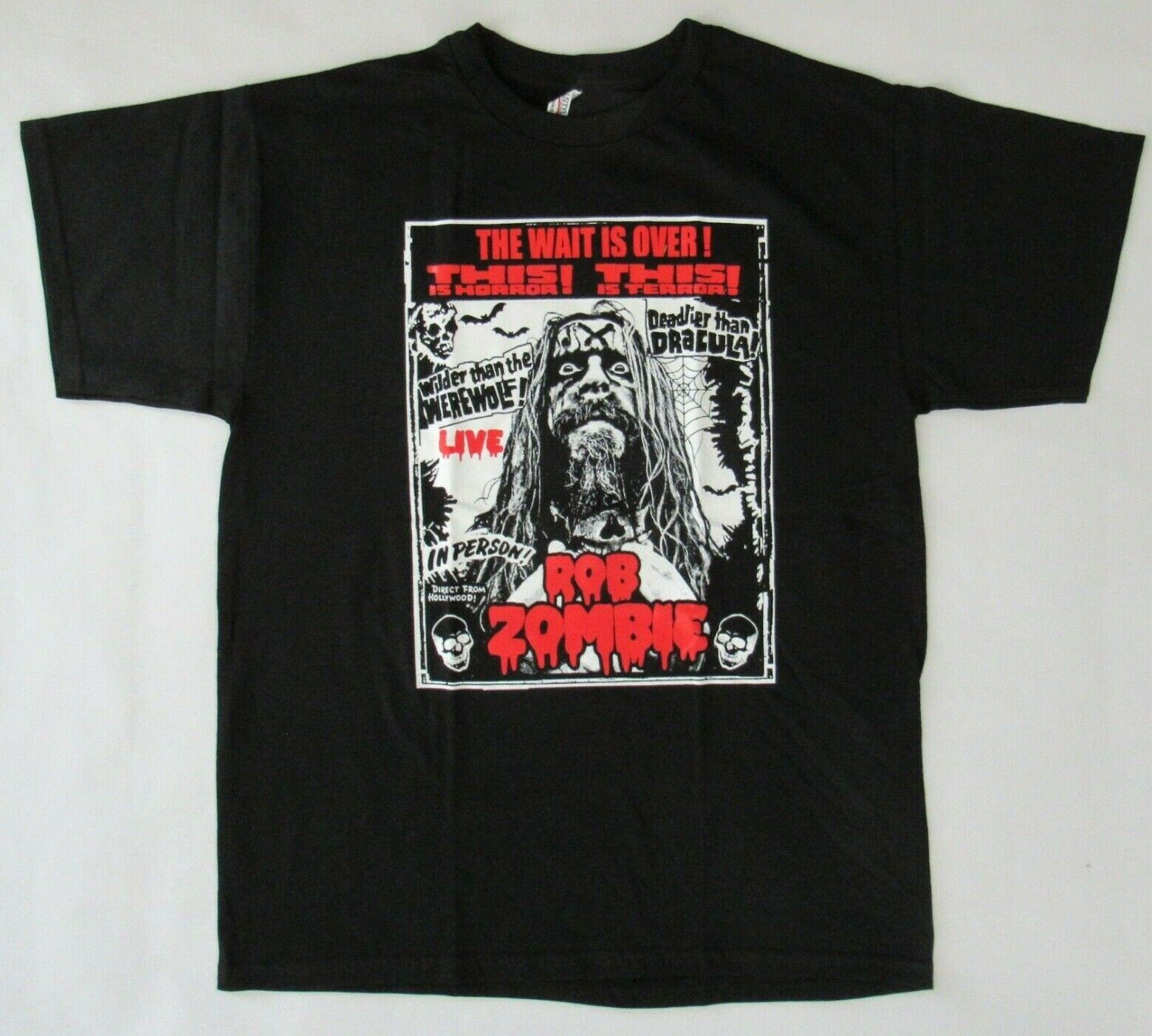Free SAME DAY SHIPPING ROB ZOMBIE This Is Terror This Is Horror LIVE Shirt LARGE gallery