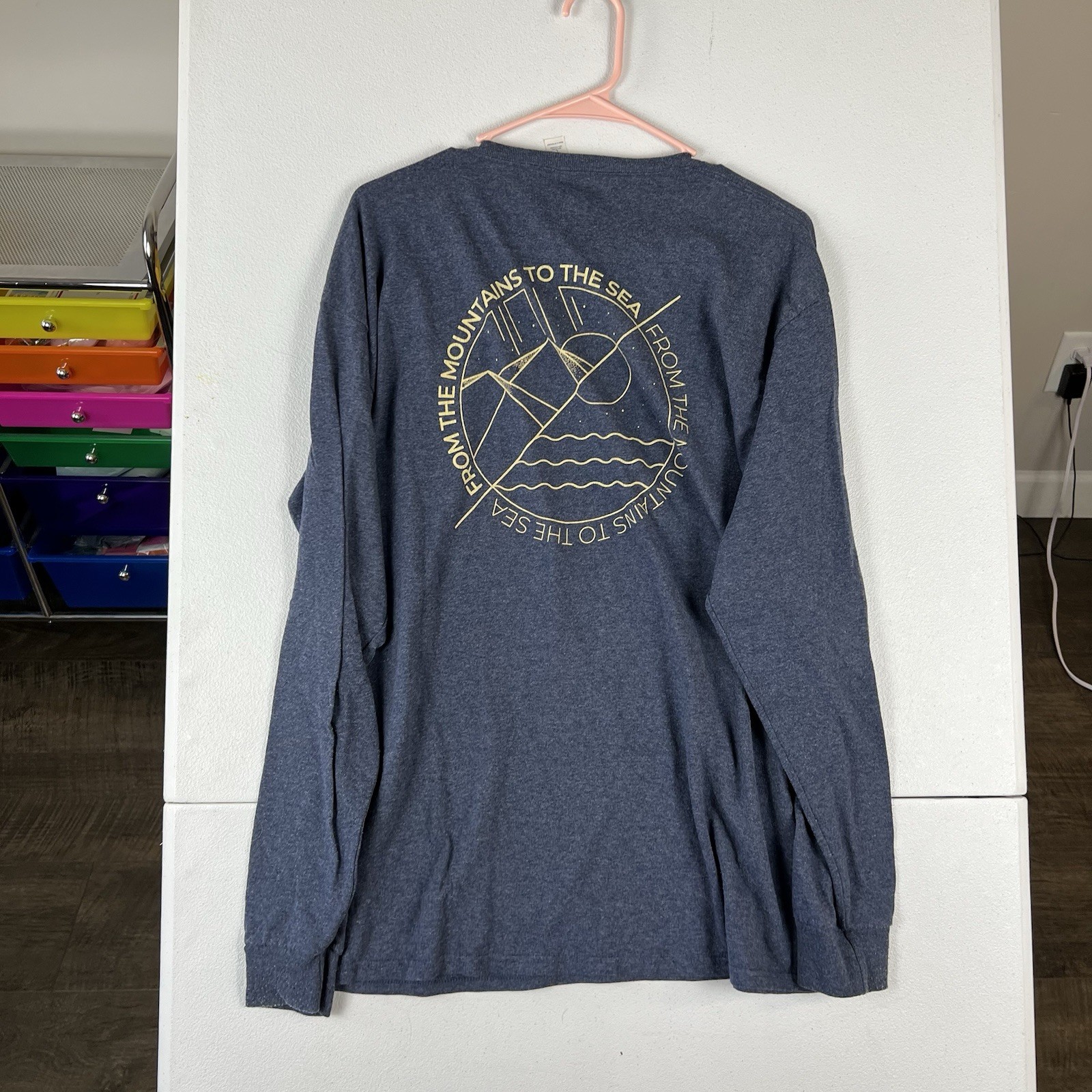 American Aquatic Mens L Large Longsleeve Blue T Shirt gallery