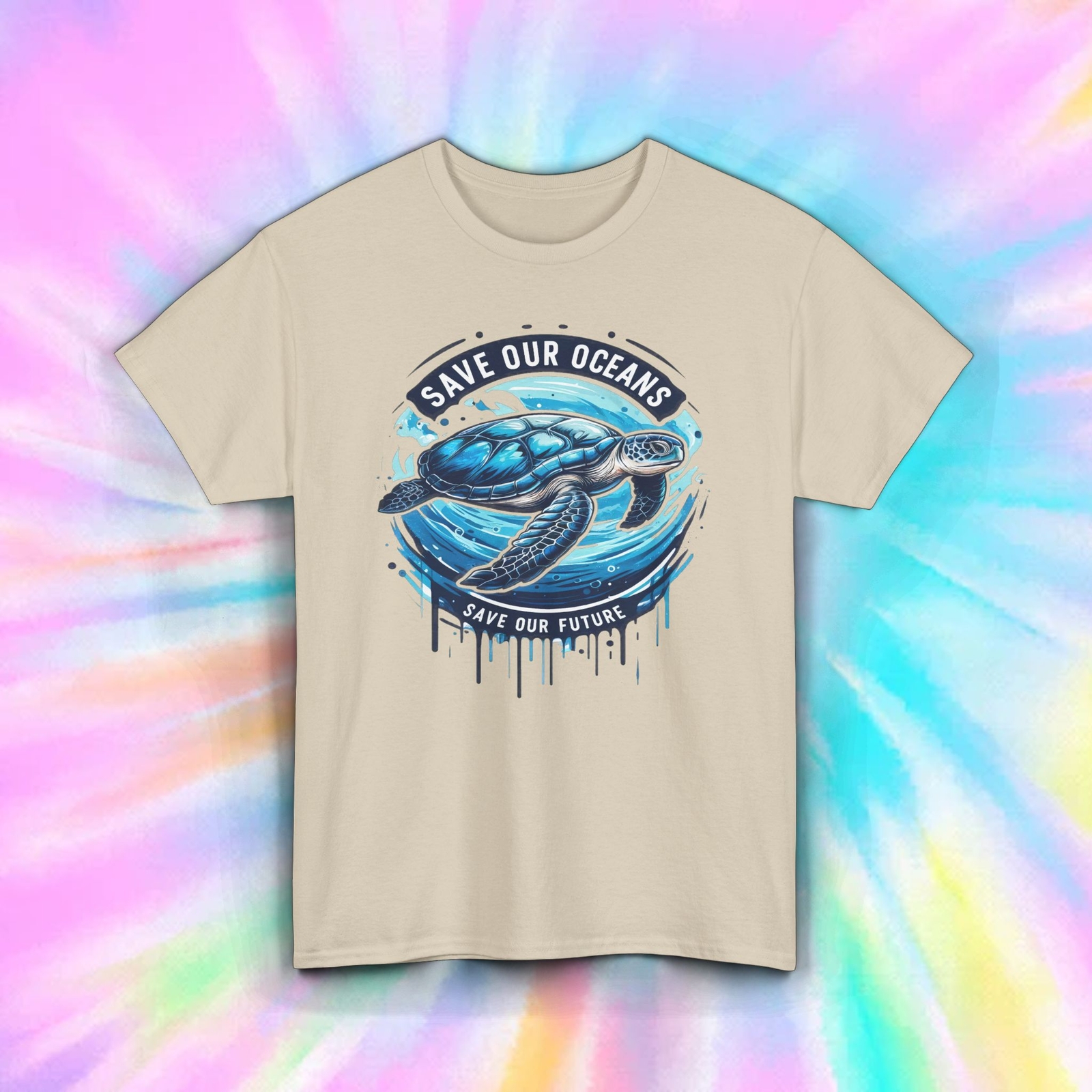 Save Our Oceans Shirt Sea Turtle Marine Life Earth Day Tee S-5XL