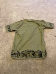 Vintage Jambo Kenya Animal Shirt Single Stitch Made In Kenya Dashiki Safari