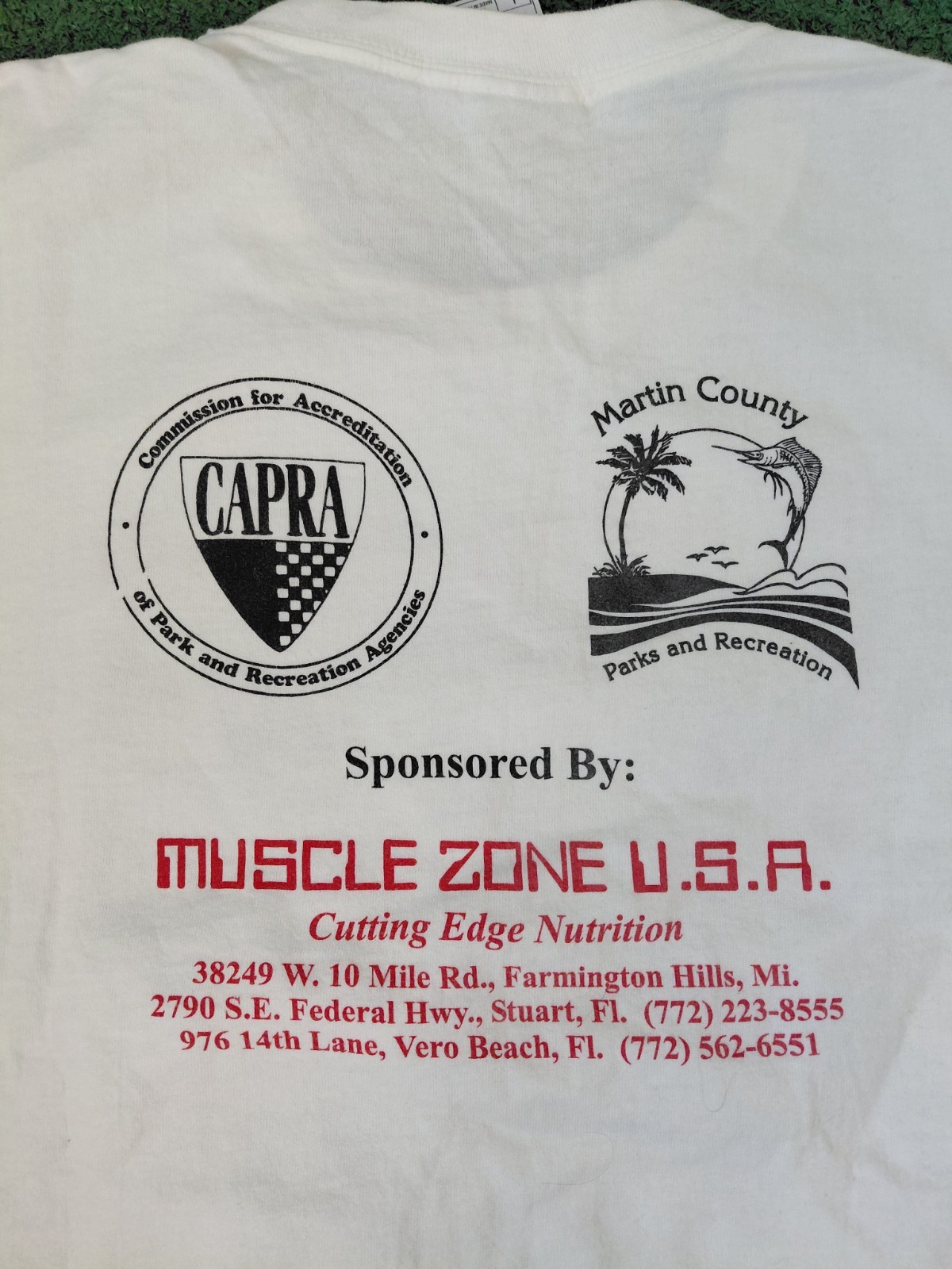 VINTAGE 2004 Del Hagin 15k Run Martin County Florida White Running T Shirt Sz... gallery