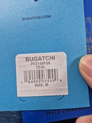 Bugatchi Shirt Mens Medium Teal Blue OoohCotton Tech L/S Blade Collar Henley Tee