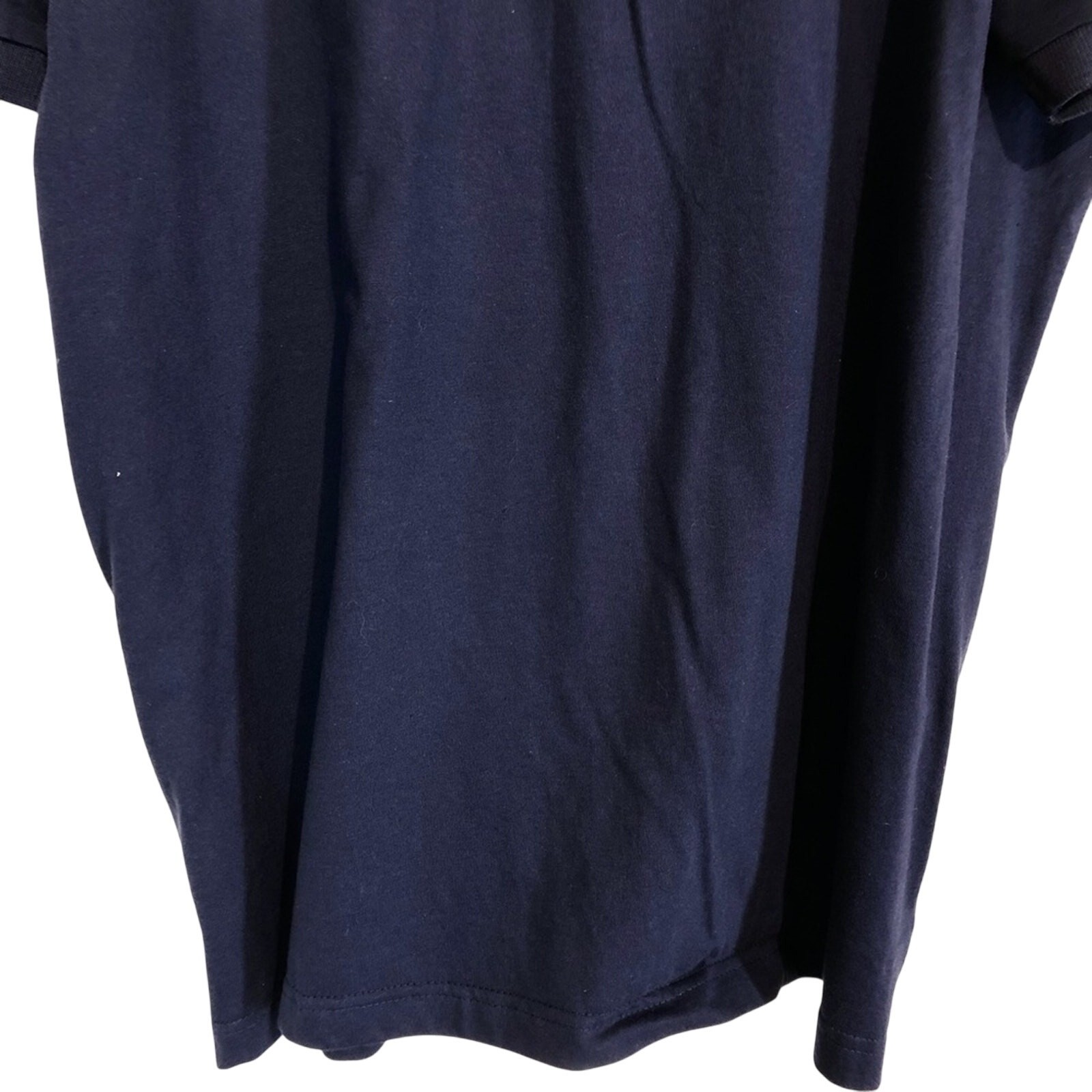 SLAZENGER Navy V-Neck Shirt Cotton Short Sleeve XL gallery