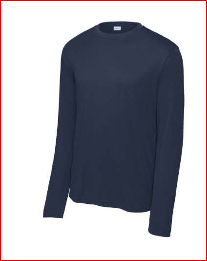 New Sport-Tek® Long Sleeve PosiCharge® Competitor™ Tee Navy Blue XL gallery