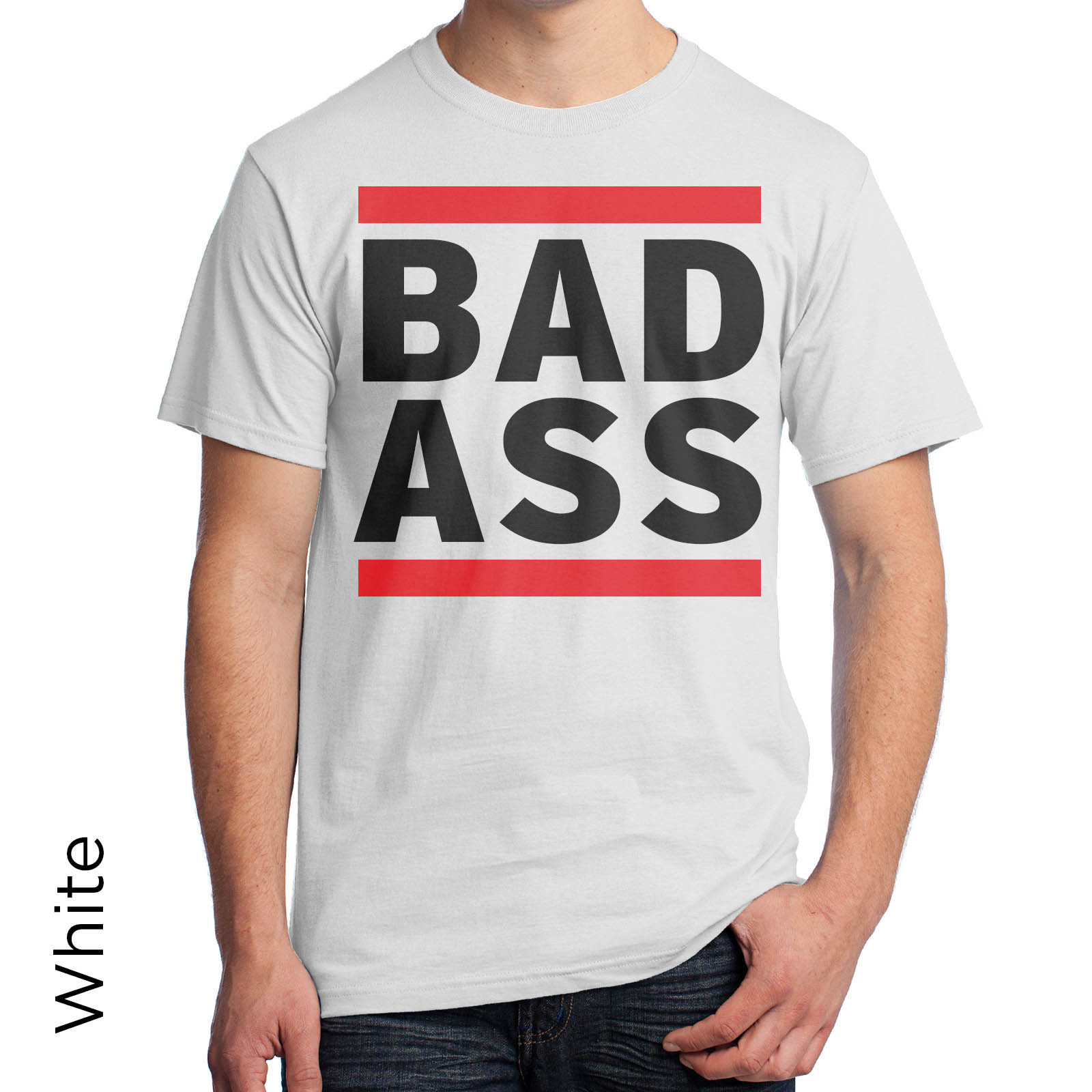 BADASS Graphic T-Shirt 80's Retro Shirt DJ Music Urban Hip Hop gallery