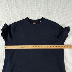 Common People Ottoman T Shirt Medium Blue Short SleeveTextured Elevated Basics