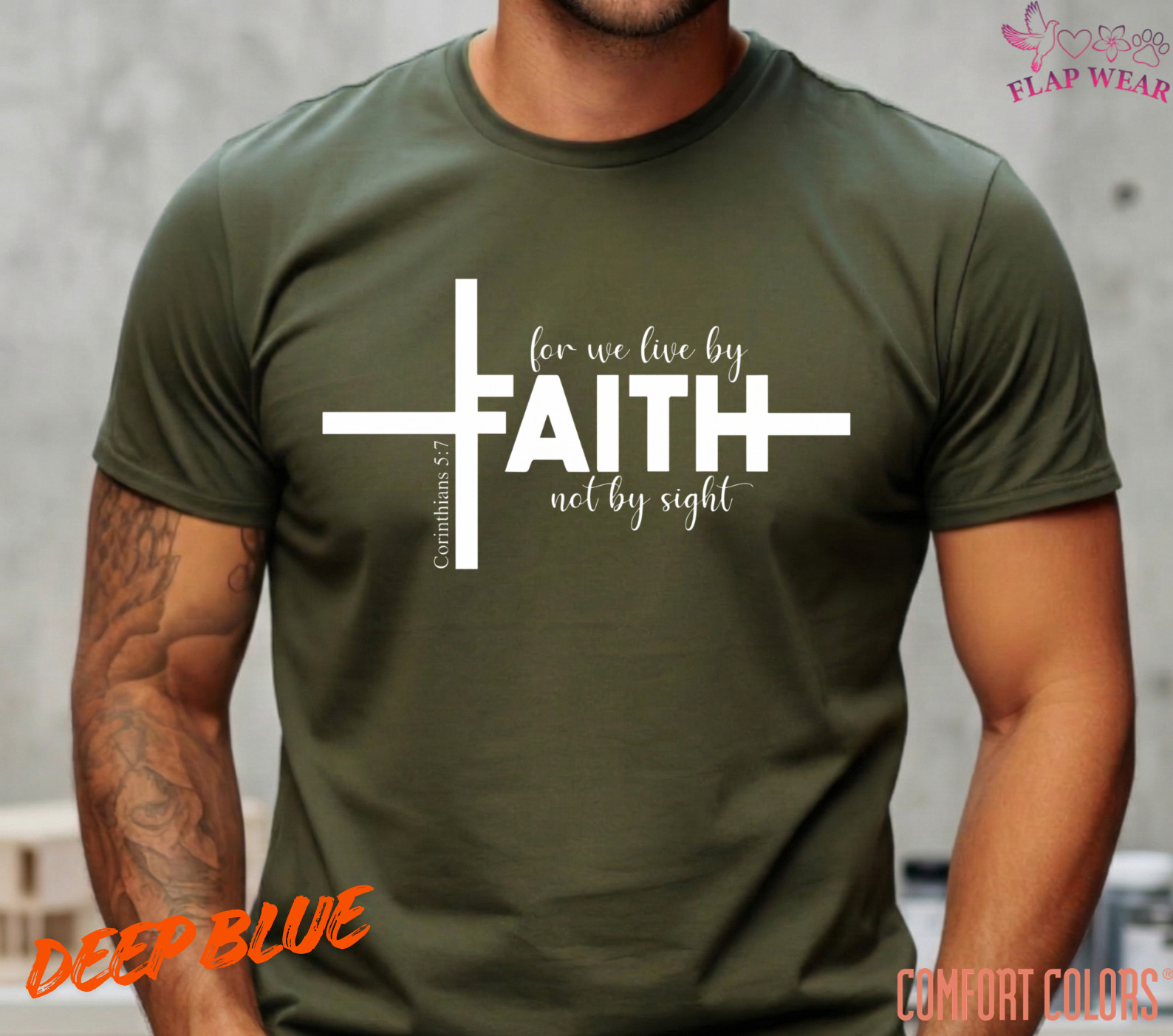 Unisex Faith Not By Sight Chri T-Shirt, Men T shirt,Women T shirt Gift Christian gallery