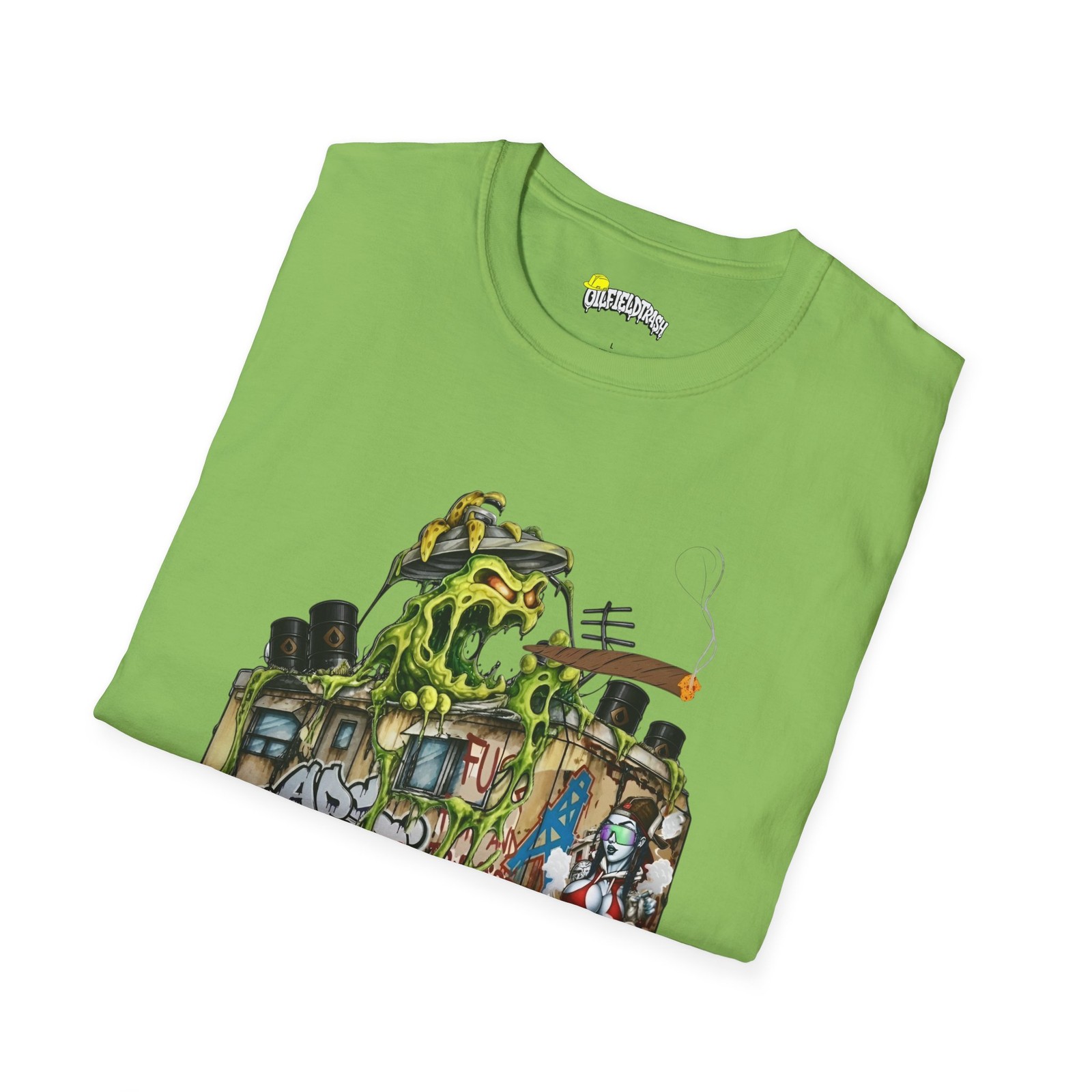 Oilfield Trash Chonkers Texas Slime Monster Camper T-Shirt | Goo RV West Texas