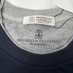 BRUNELLO CUCINELLI Blue /gray Layering T-shirt. Large