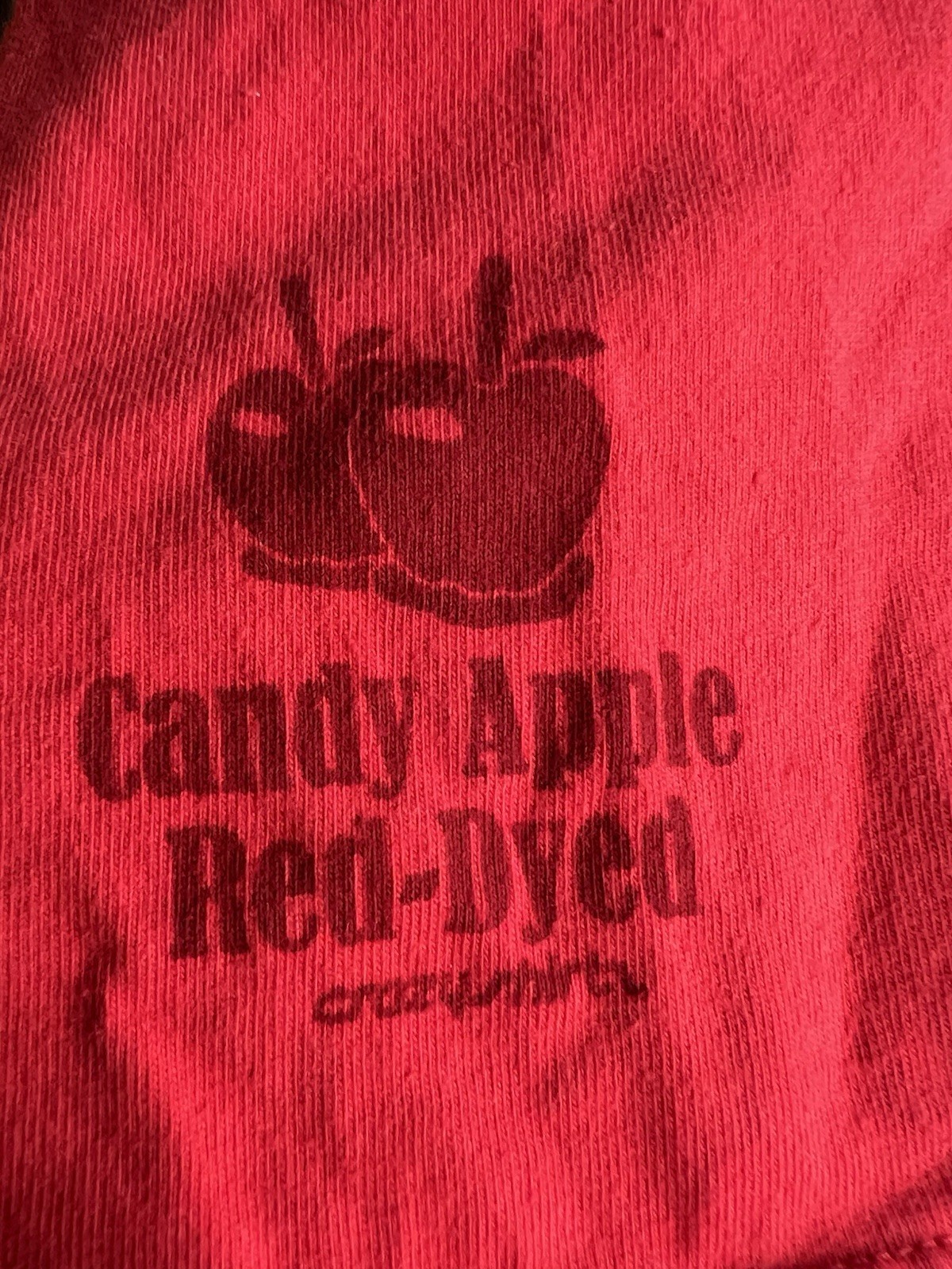 Crazy Shirts Hawaii L Alli Tapa Band Candy Apple Red Dyed USA 100% Cotton gallery