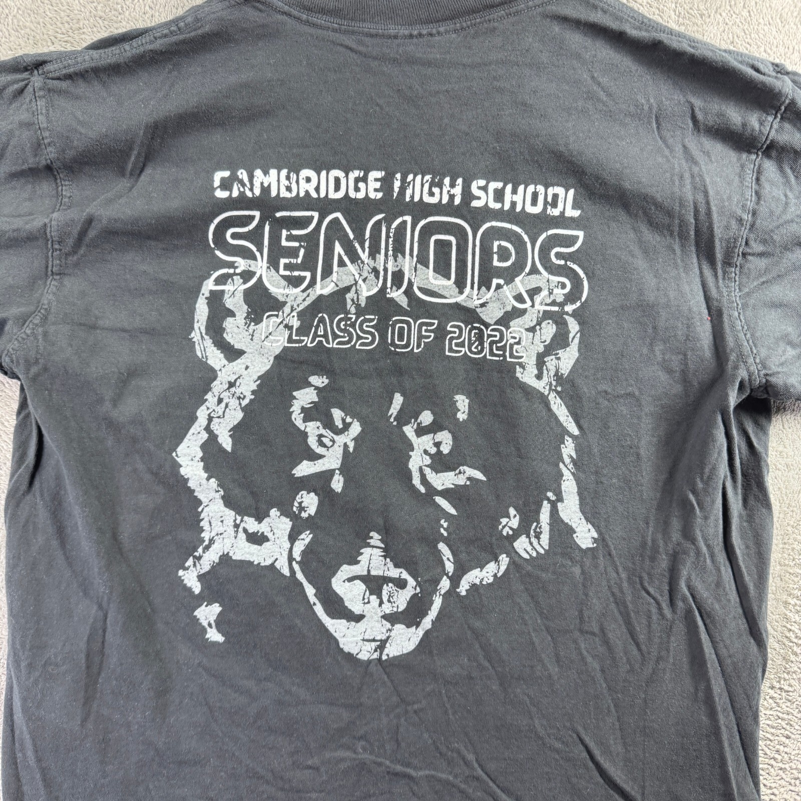 Cambridge High School Class Of 2022 Seniors Black T-Shirt Medium M Comfort Color gallery