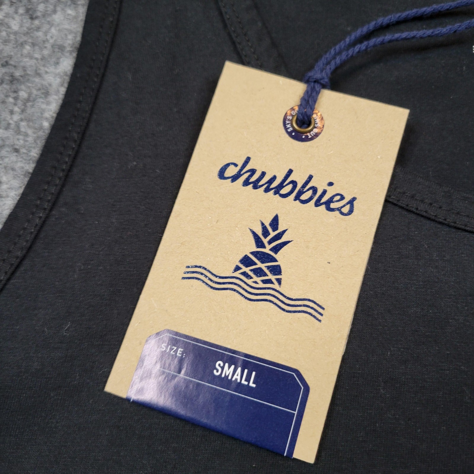 Chubbies Shirt Mens Small Black Neon Dream Tank Top Tropical Beach Graphic Tee gallery