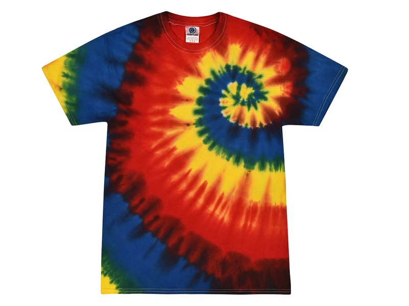Multi-Color Tie Dye T-Shirts Adult SM - XXXXXL 100% Cotton Colortone gallery