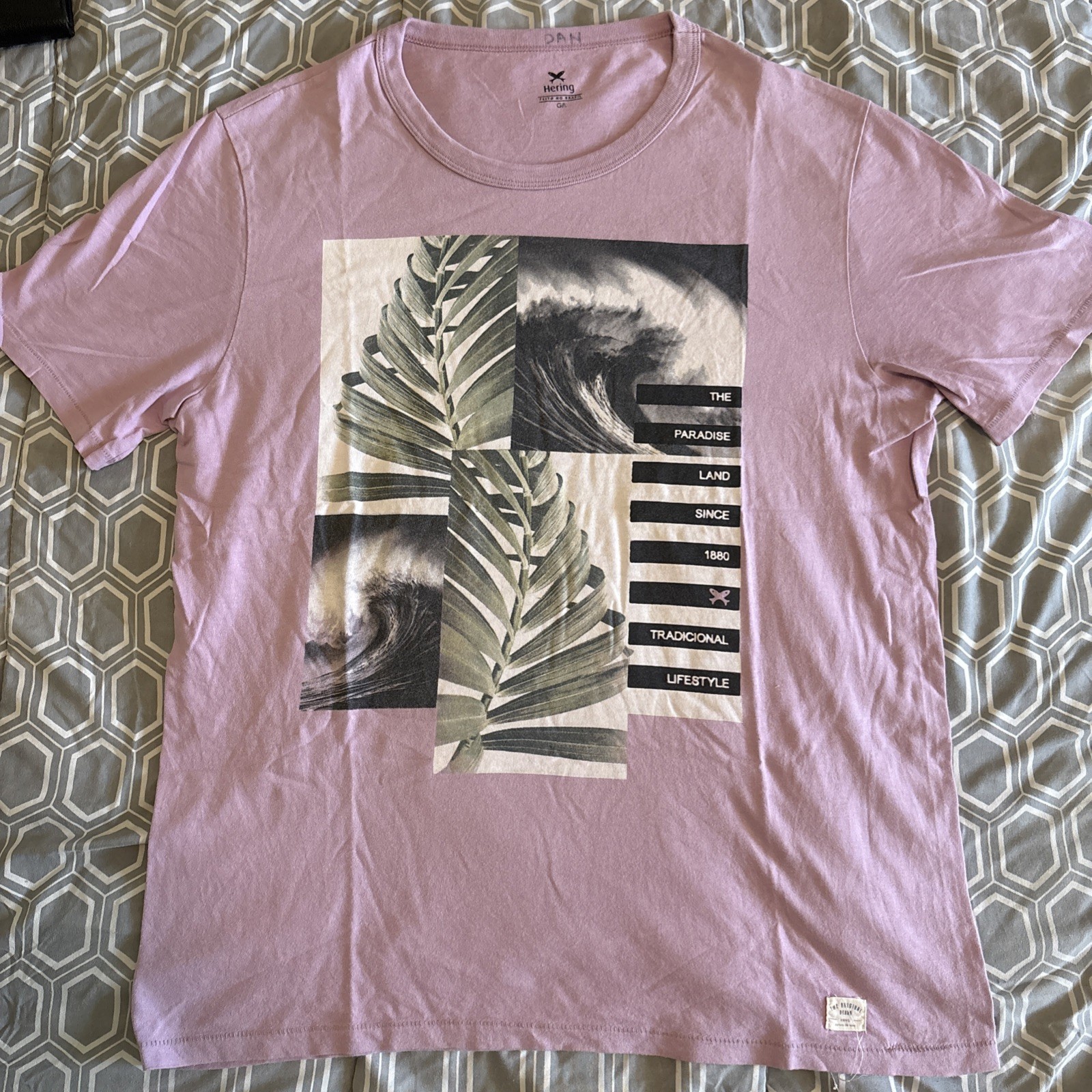 Men’s Purple Graphic Tee Hering medium