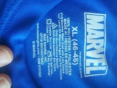 Marvel Captain America Shield Graphics T-Shirt Solid Blue Short Sleeve X Large