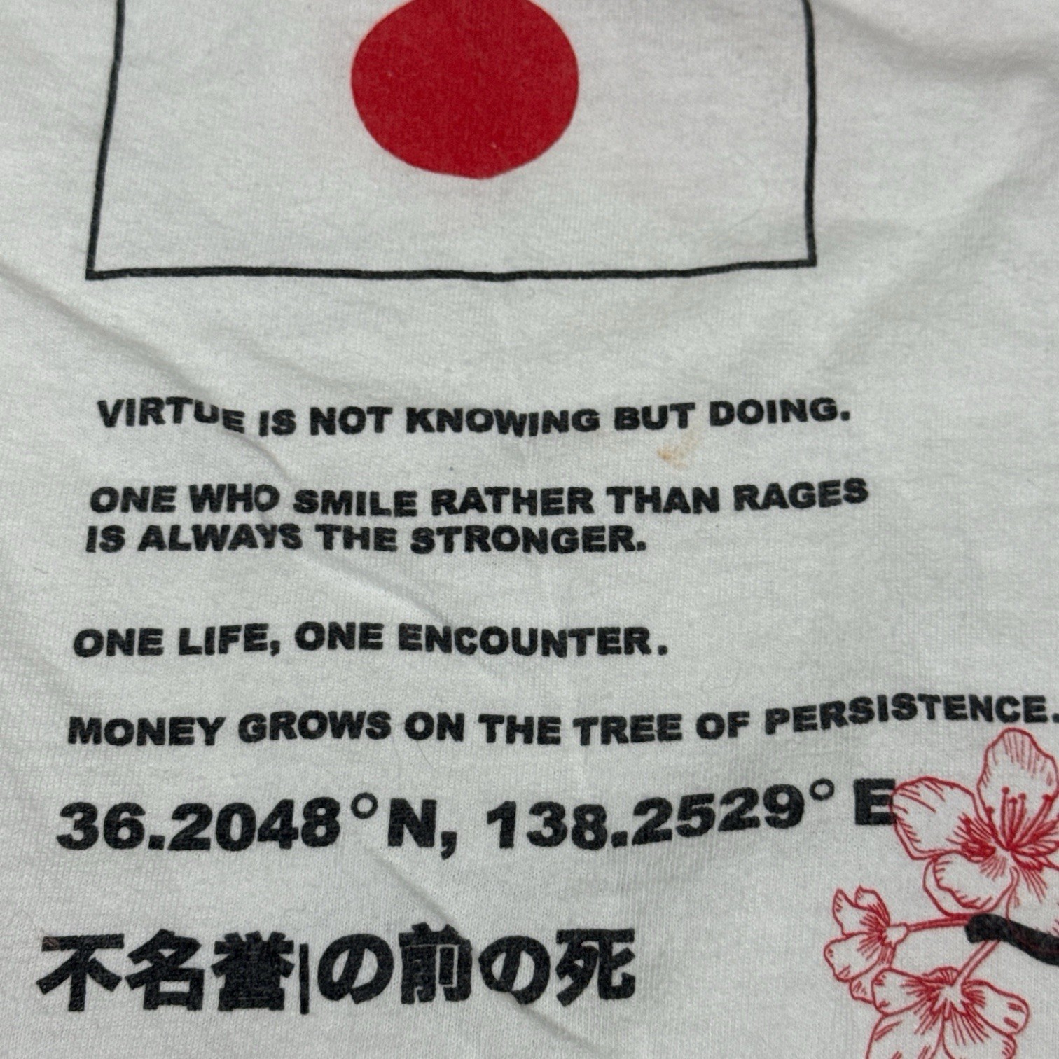 Alpha Collective Tokyo Death Before Dishonor Japan Tee Men’s Sz M gallery