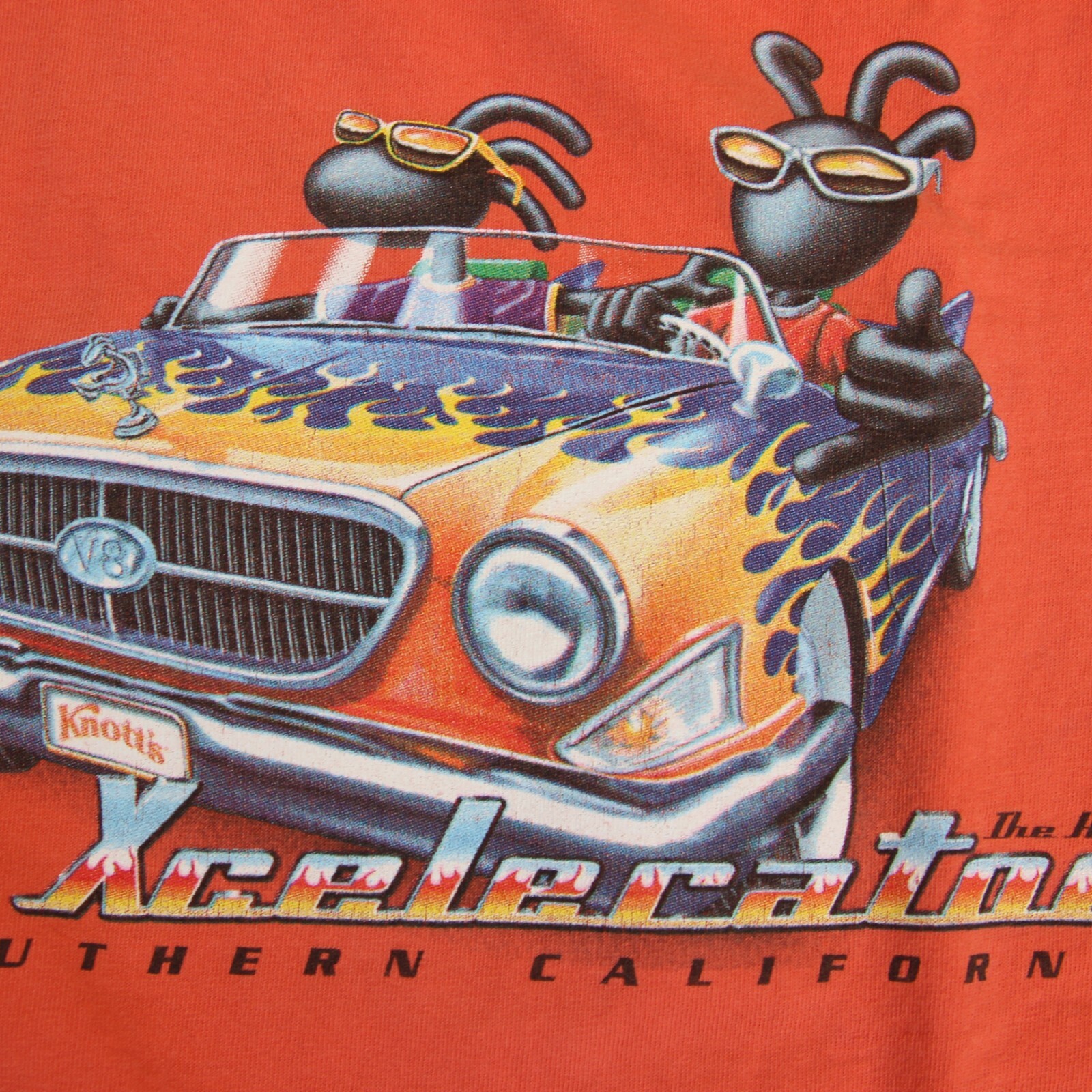 VTG Knotts Berry Farm T Shirt XL Xcelerator Roller Coaster Theme Park Ride Tee gallery