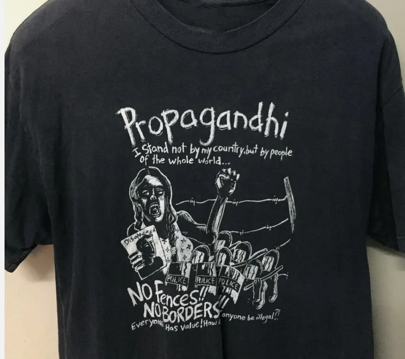 Propagandhi Band No Fences No Borders T SHIRT FULL SIZE S-5XL