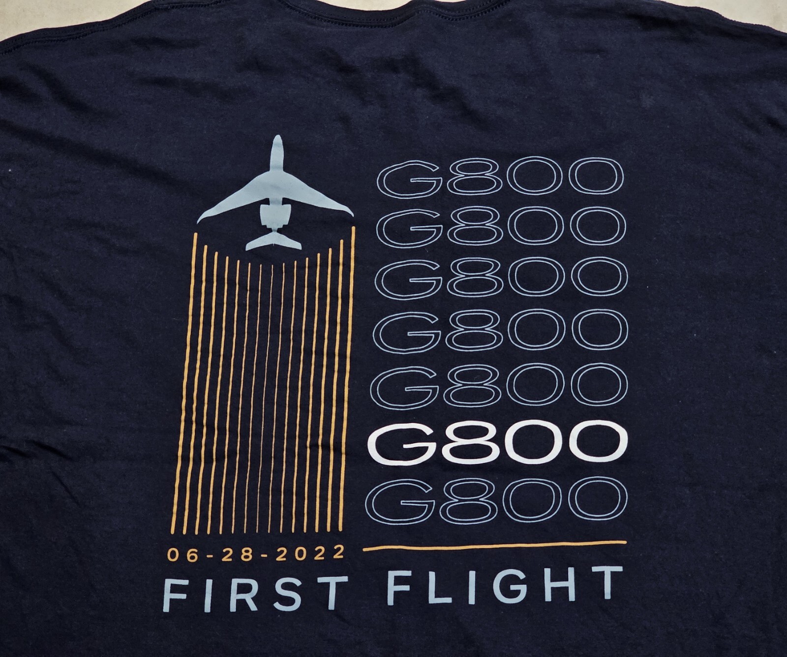 Gulfstream G800 First Flight 6-28-22 Aviation Aircraft Avionics Mach T-Shirt 4XL gallery