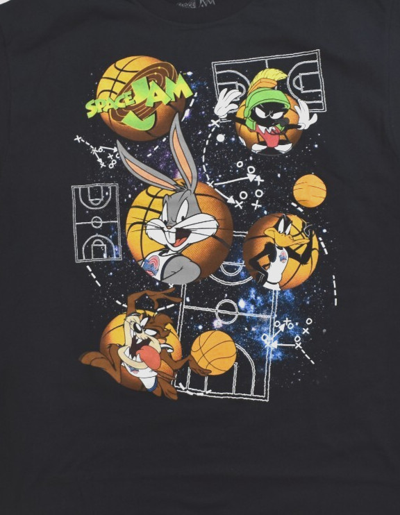 Space Jam Mens Looney Tunes Basketball Cartoon Bugs Bunny, Taz Shirt New XL gallery