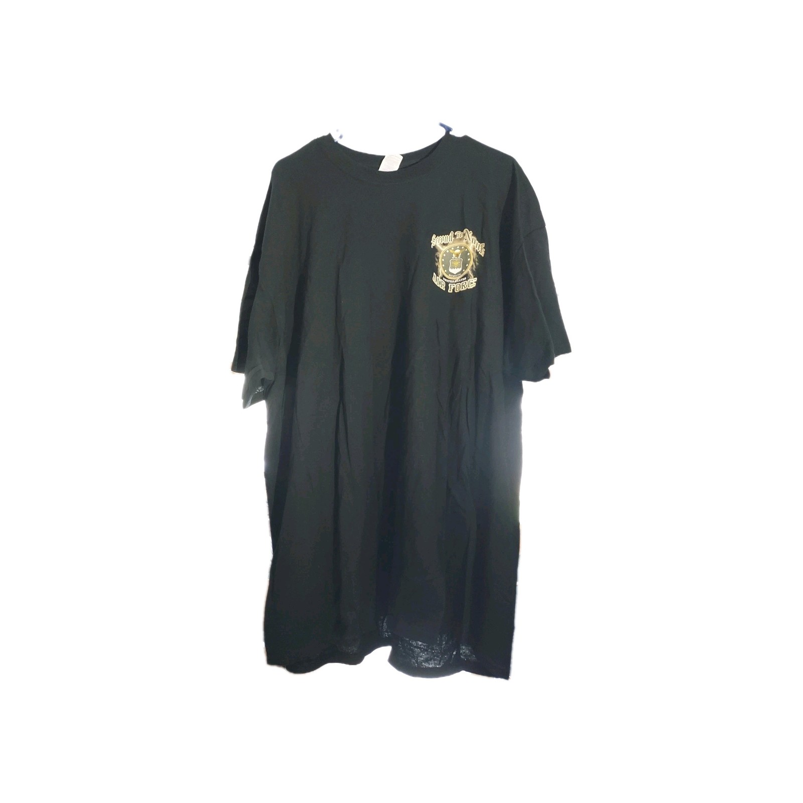 NWOT Gildan Custom Shirt Air force Second To None Military Sz L ~ #55