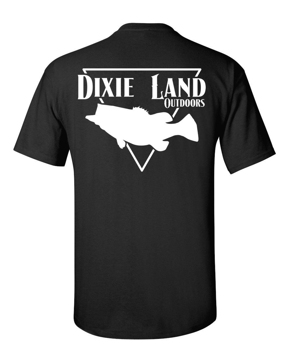 Dixie Land Outdoors Bass Fishing Logo T shirt Bass hunter lure reel rod master