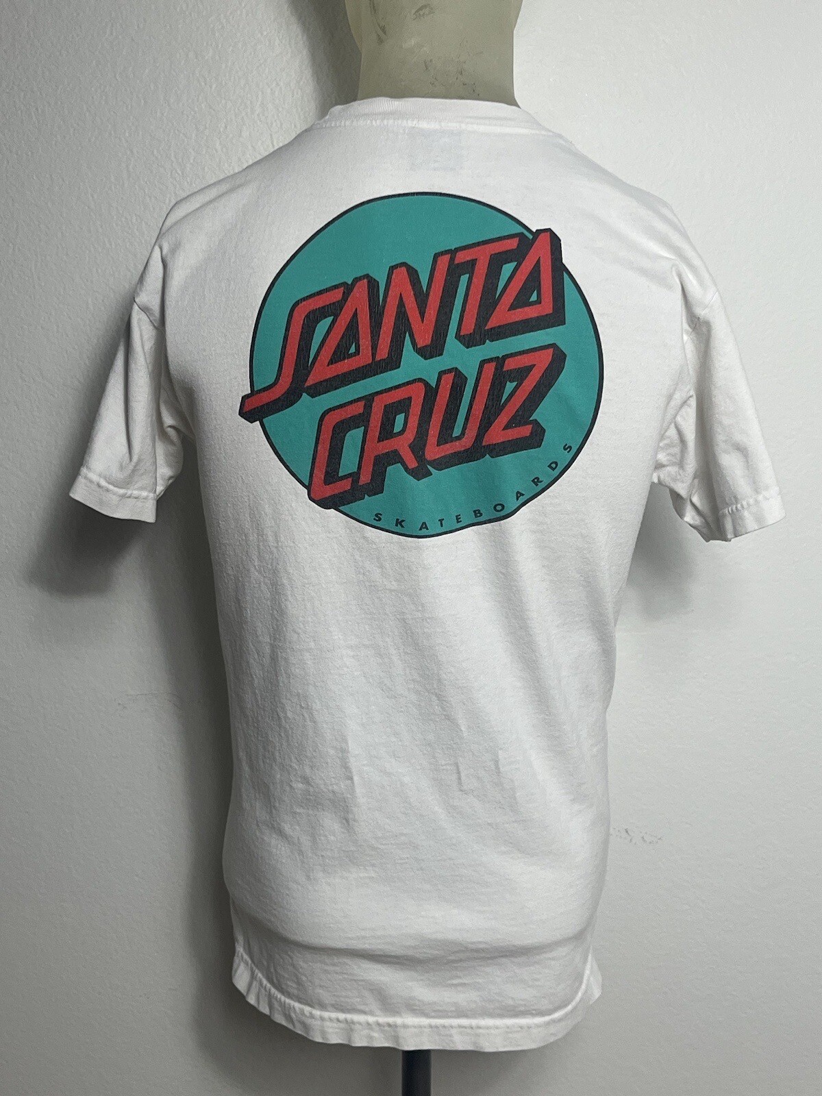 Santa Cruz Skateboards Graphic T-Shirt Mens Unknown Size White Logo Short Sleeve gallery