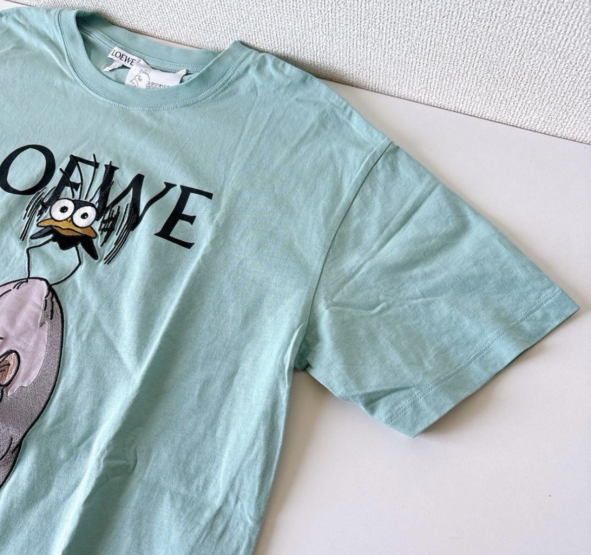 Loewe Spirited Away Ghibli T-Shirt Boh Mouse Mint Green Mens XS Worn Once Rare gallery