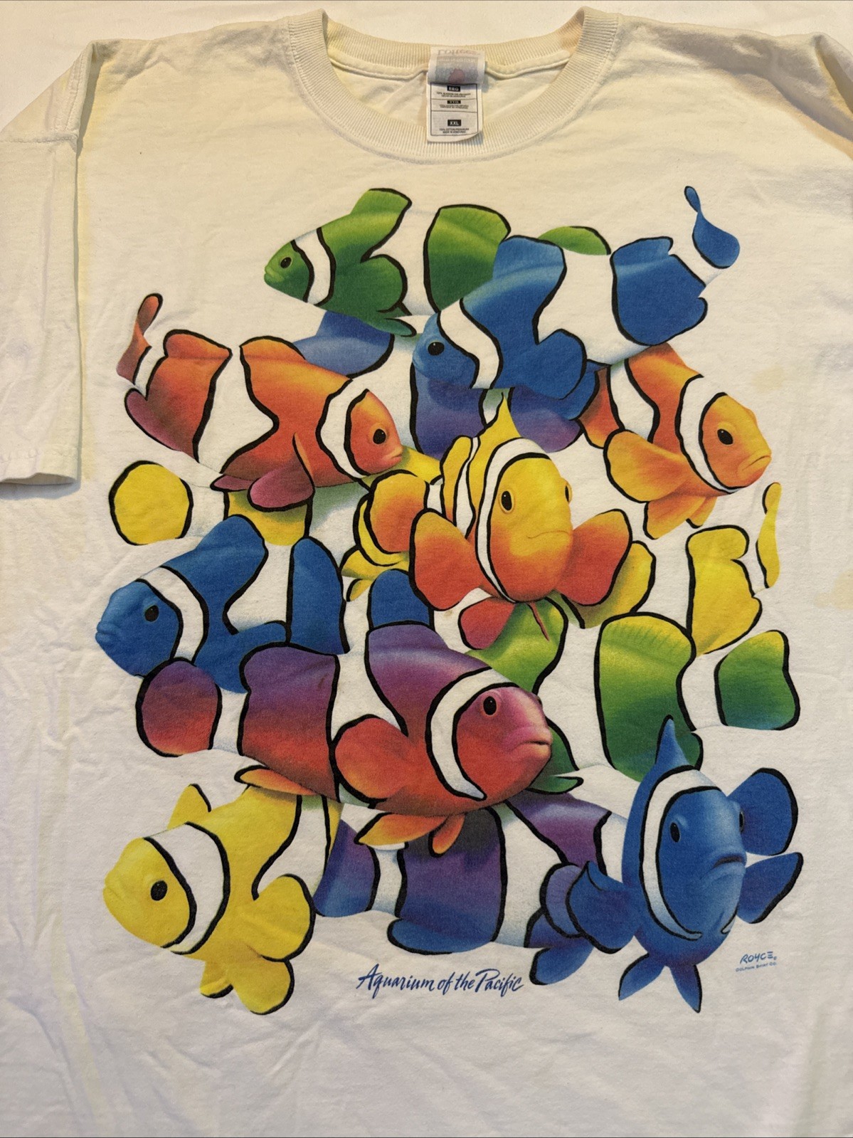 90s Vintage Rainbow Clown Fish Aquarium T-Shirt Men’s XXL Aquatic Ocean Sea gallery