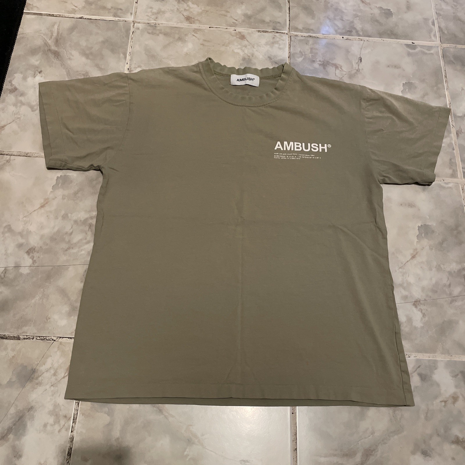 Ambush Japan Limited Edition NOBO 2018 Cotton T-Shirt SZ 3