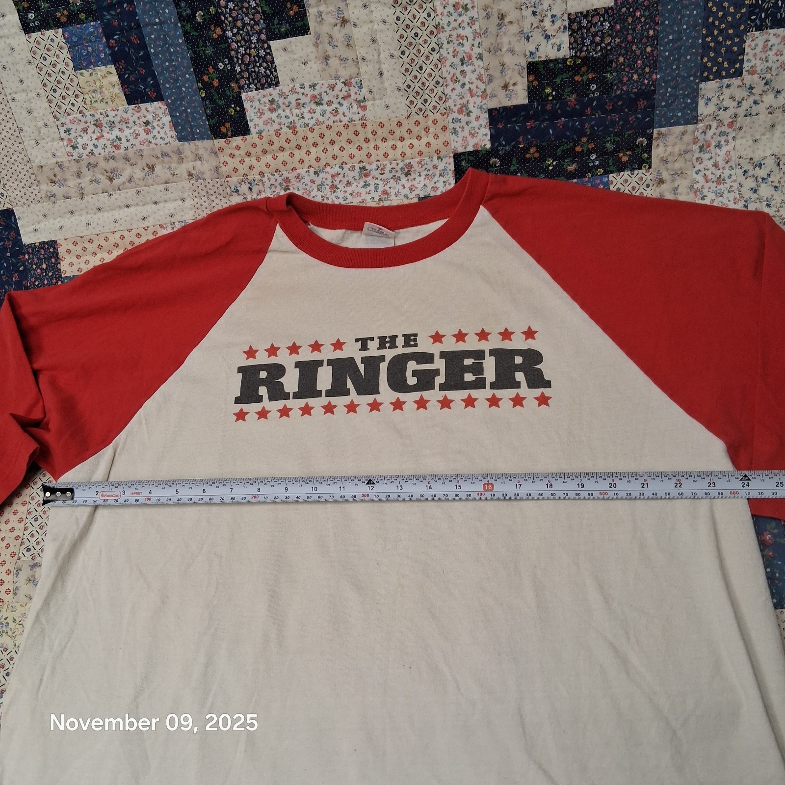 The Ringer Johnny Knoxville Jeffy 0 1/2 Sleeve Jersey Shirt Size XL Y2K vintage gallery