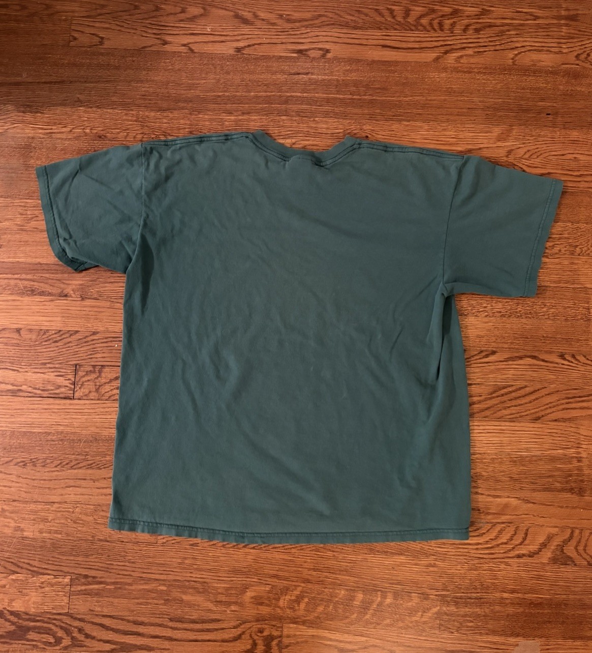 Nike Men's L Green Swoosh Logo Graphic Cotton Vintage Short Sleeve T-Shirt gallery