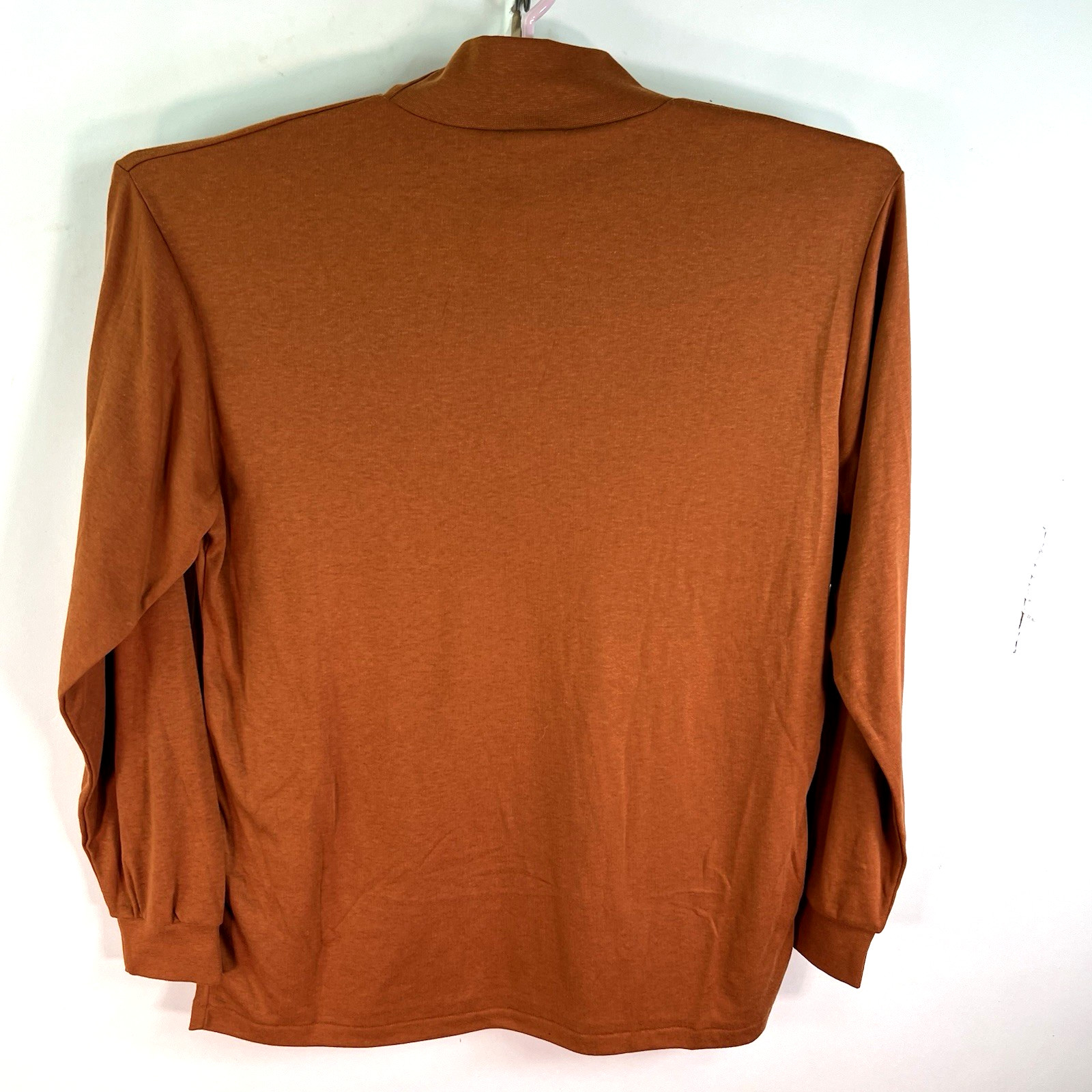 LL Bean High Neck Long Sleeve Shirt Mens Size LT Tall Amber Stretch Soft US Made gallery