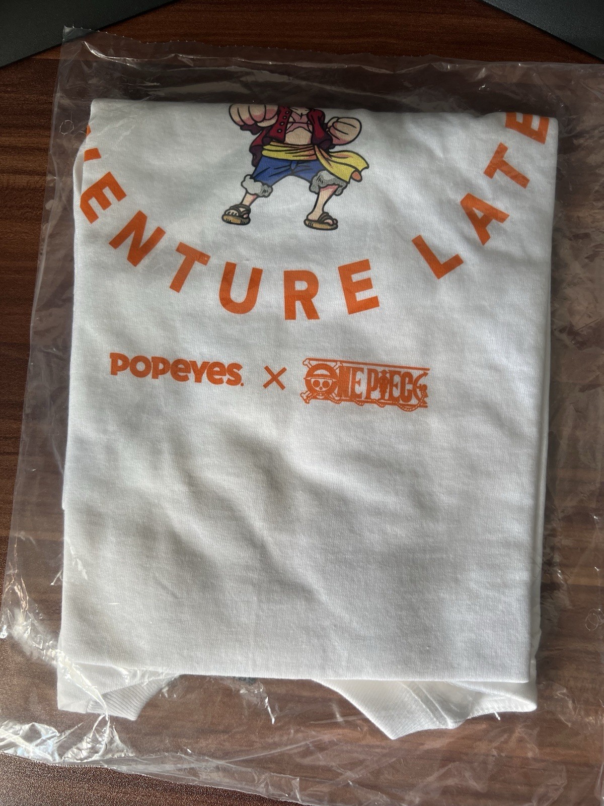 Size Medium - Authentic Popeyes x ONE PIECE Size Medium Tee Shirt Only Luffy NEW gallery