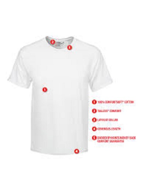 Hanes® Ultimate®Men's 4-Pack X-Temp BREATHABLE Mesh Crew-neck Tee "TAGLESS® " gallery