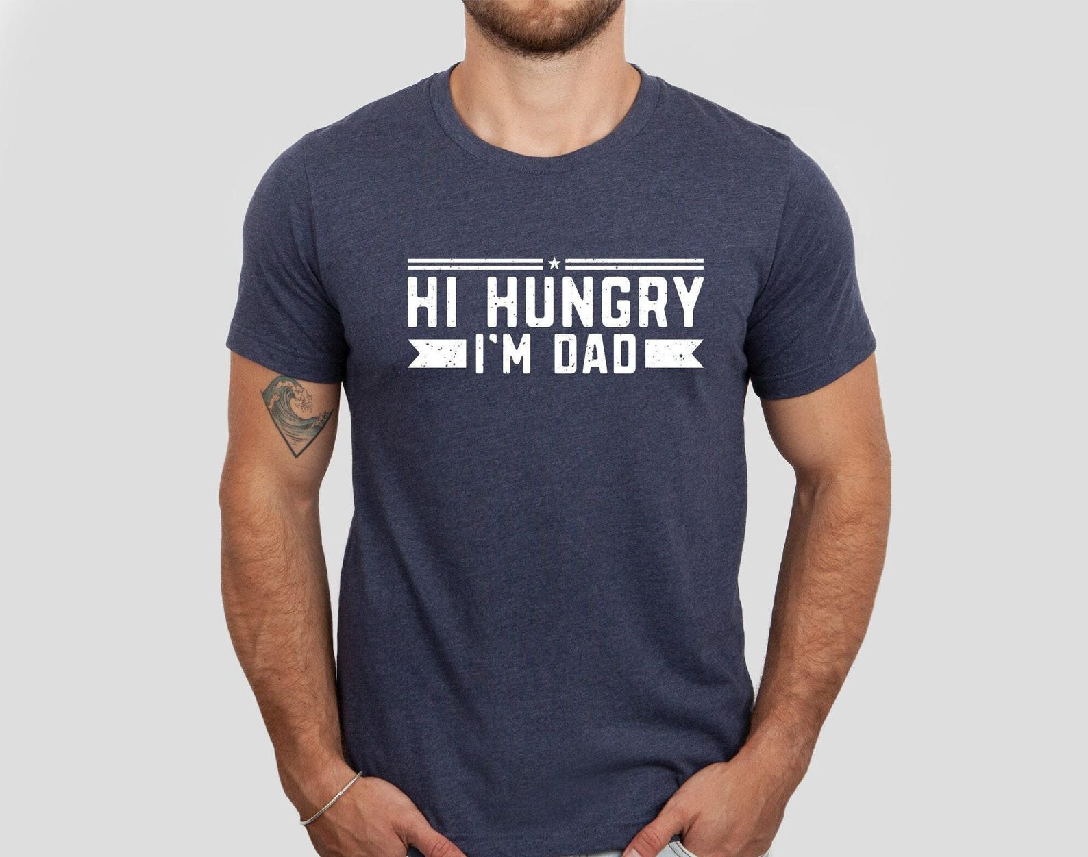 Hi Hungry I’m Dad Shirt Funny Dad Joke Father’s Day Gift Tee gallery