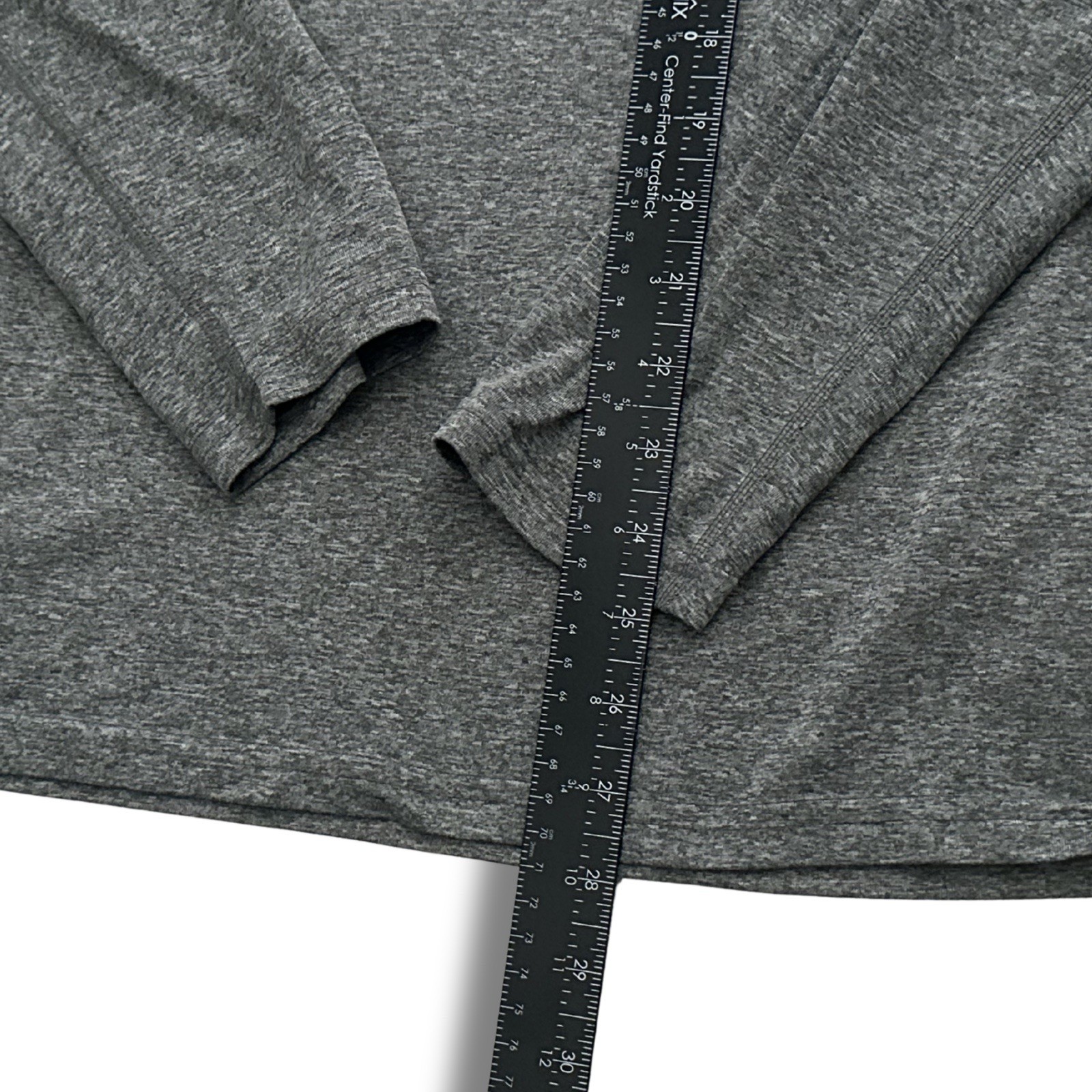 Nike Dri-FIT Mens Long Sleeve Shirt Heather Gray Tech Workout Gym Tee Medium gallery