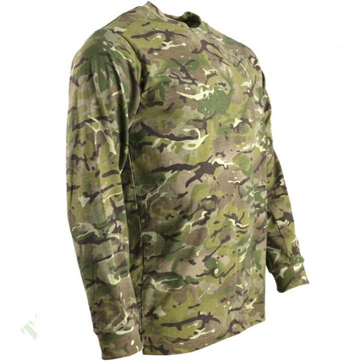 Mens Army Shirt Long Sleeve T-Shirt S-3XL MTP BTP Camouflage Combat Top Camo gallery