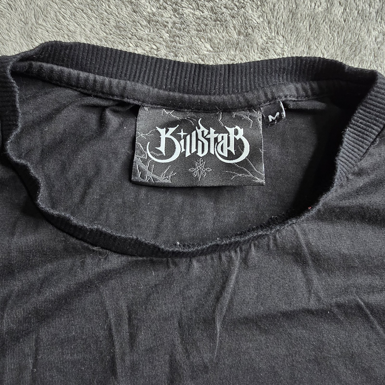 Killstar Shirt Mens Medium Black Mind Is Blind Skull Full Graphic Goth Punk S/S gallery