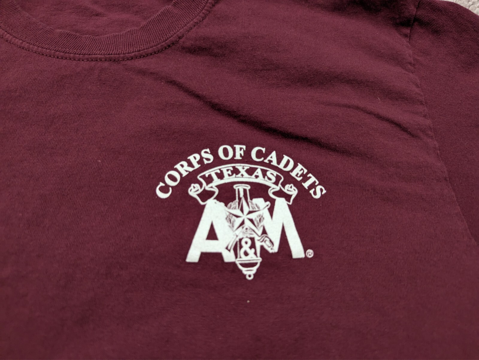 Texas A&M Corps of Cadets T Shirt Mens Medium Red Port & Company gallery