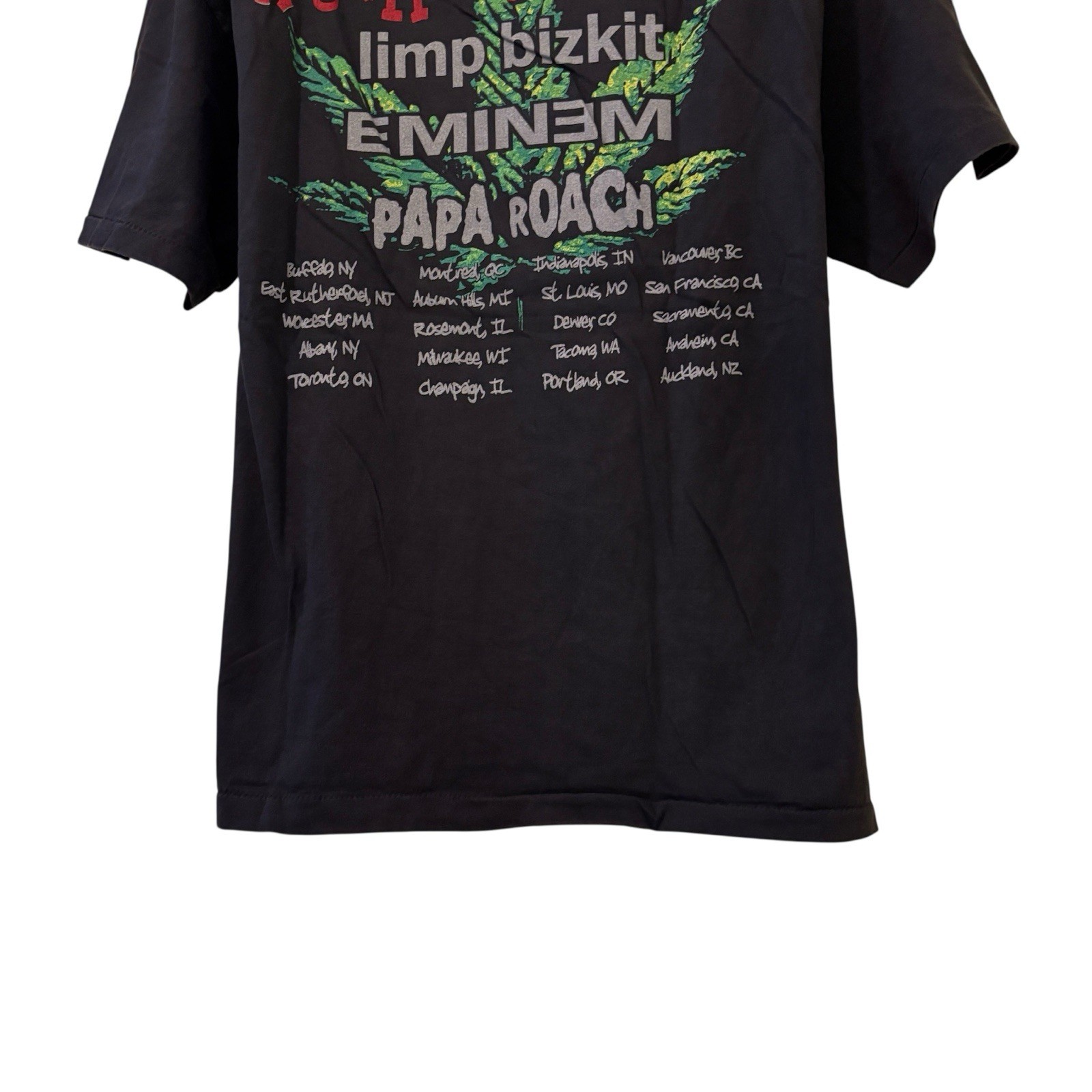 Limp Bizkit Anger Management Tour Eminem Papa Roach Tour T-Shirt XL Reprint gallery