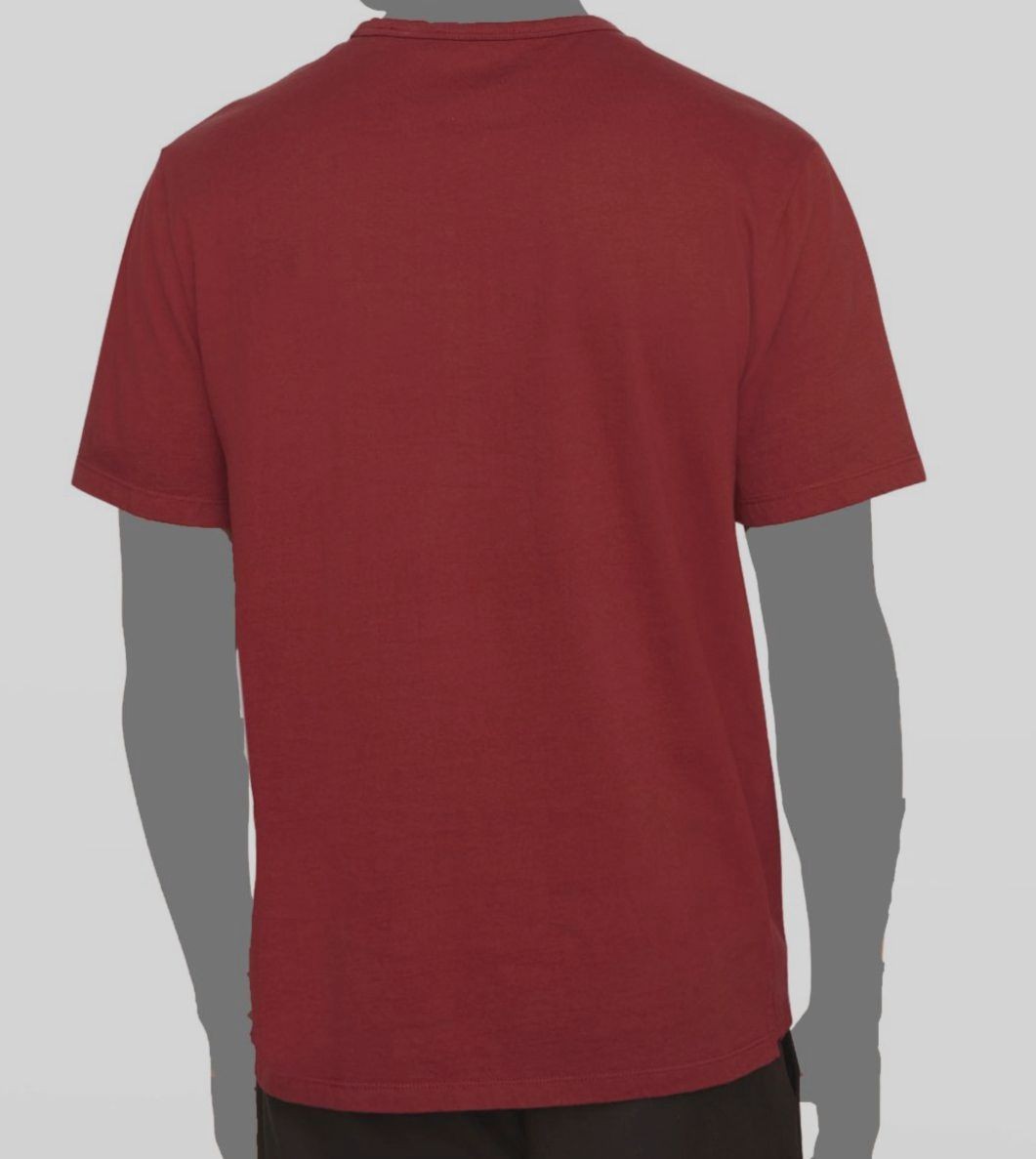 $80 Vince Men's Red Solid Garment Dye Short Sleeve Cotton Crew T-Shirt Size L gallery