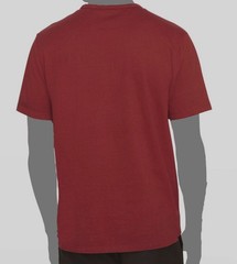$80 Vince Men’s Red Solid Garment Dye Short Sleeve Cotton Crew T-Shirt Size L