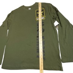 NWT Official US Army Licensed Logo Long Sleeve T-Shirt Green Men’s Size L