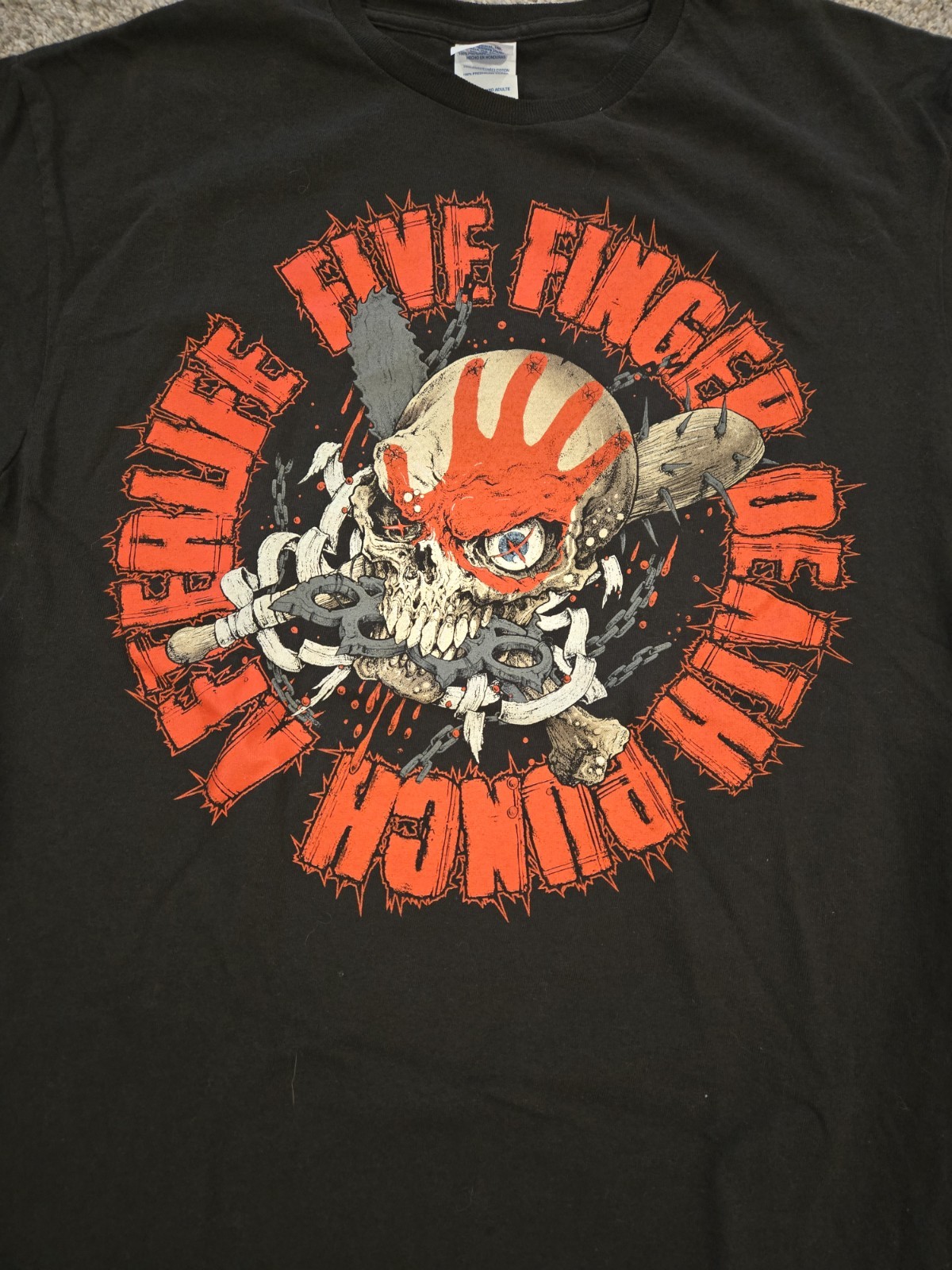 FIVE FINGER DEATH PUNCH T SHIRT LARGE AFTERLIFE WORLS TOUR
